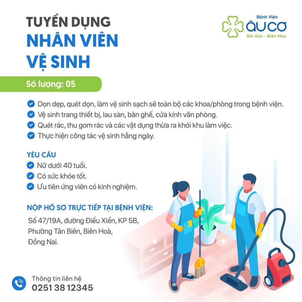 Bệnh Viện Âu Cơ tuyển dụng nhiều vị trí z6646267818694 837b21b759f04ae6555ba454b7a4e6b2