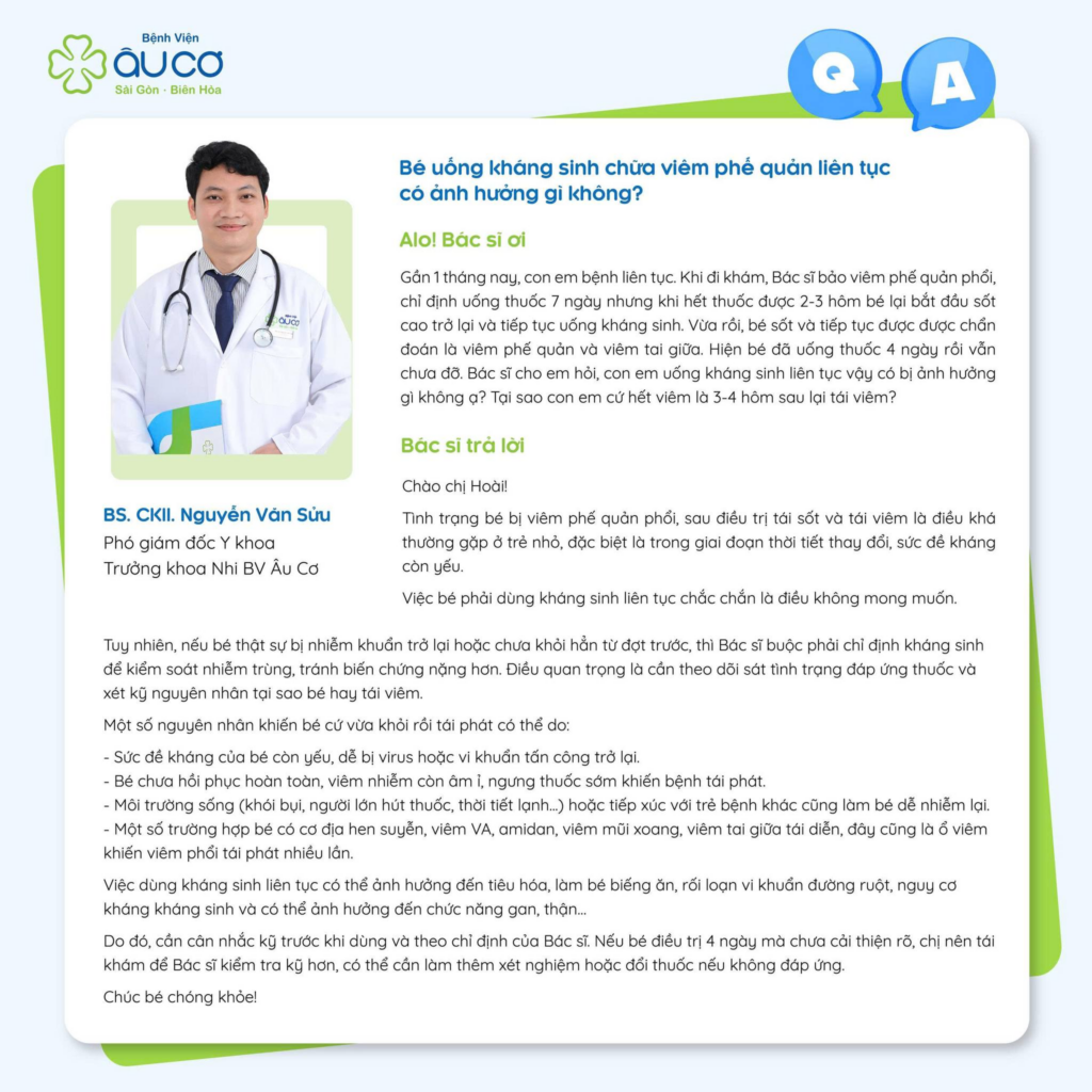 Chuyên mục Hỏi - Đáp cùng 𝐁𝐒. 𝐂𝐊𝐈𝐈 𝐍𝐠𝐮𝐲𝐞̂̃𝐧 𝐕𝐚̆𝐧 𝐒𝐮̛̉𝐮 - PGĐ Y Khoa - Trưởng Khoa Nhi image 5