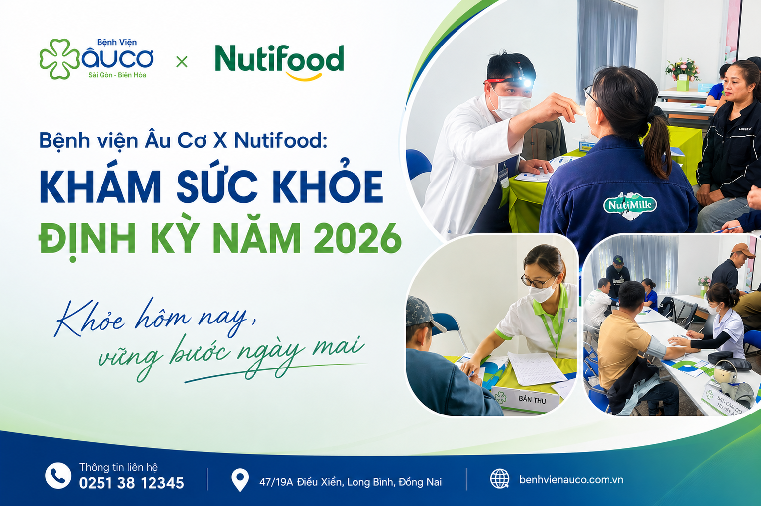 Khám sức khỏe định kỳ 2026 tại Nutimilk Gia Lai